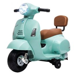 Moto Eléctrica Infantil Aiyaplay Mini Vespa Gts 2 Ruedas Auxiliares 2,5 km/h 40 Min Verde