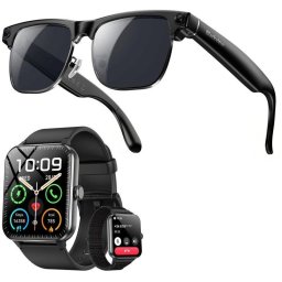 Blackview BV200 y R50 Gafas inteligentes Cámara integrada IA integrada Traductor Negras