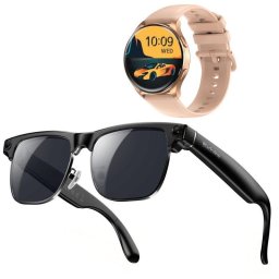 Blackview BV200 Gafas Inteligentes Cámara Integrada IA Integrada Traductor UV400 + Smartwatch