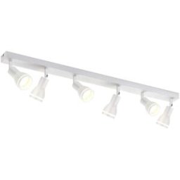 Nettlife Naxis - foco de techo de metal, color blanco, 83 cm, 6 luces, gu10