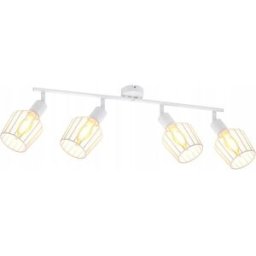 Nettlife Valeska - plafón de metal, color blanco, 75 cm, e14