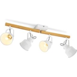 Nettlife Revelli - foco de techo de metal, color blanco, 64 cm, e14, máx. 25 w