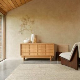 Tikamoon Mueble para tv de roble de 135 cm