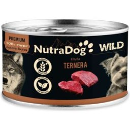 NutraDog Wild Premium Ternera Lata para Perros 200 gr