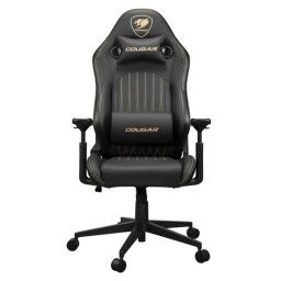Silla Gaming Cougar Explore Royal CGR-EXP-ROB Reposabrazos 3D Cuero PVC Negro/Oro 120kg
