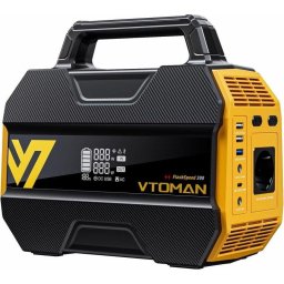 Estación de energía VTOMAN FlashSpeed 300 299Wh 1 puerto AC 4 puertos USB 1 DC Batería LiFePO4 Ultra segura Carga rápida
