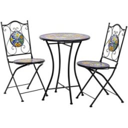 Wanderlust deco Conjunto mesa y 2 sillas de forja