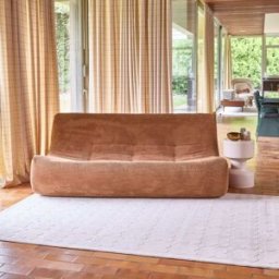 sweeek Alfombra interior diseño gráfico crema