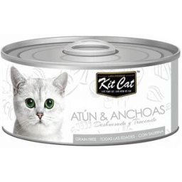 Kit Cat Gato Atún y Anchoas en Gelatina Latas 12 x 80 gr
