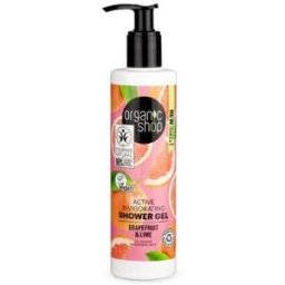 Organic shop gel de ducha vigorizante pomelo-lima 280ml.