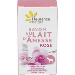 Fleurance nature jabon leche de burra perfume de rosa 100gr.