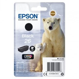 Cartucho de Tinta Original Epson 26 Negro