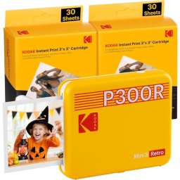 Kodak Mini Retro 3 Impresora Fotográfica Sublimación + 68 Fotos