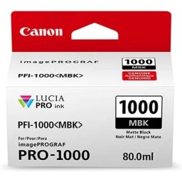 Cartucho de Tinta Fotográfico Original Canon PFI-1000 MBk Negro Mate