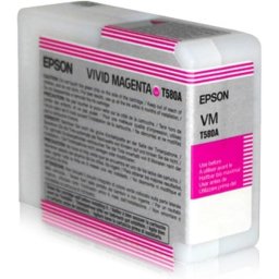Cartucho de Tinta Original Epson T580A Magenta Vivo