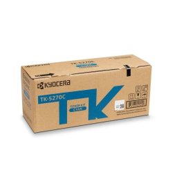 Cartucho de tóner Kyocera TK-5270C Cian Original 6000 páginas
