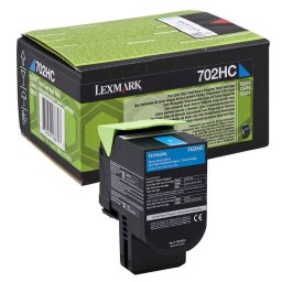 Cartucho de Tóner Original Lexmark 702HC Cian