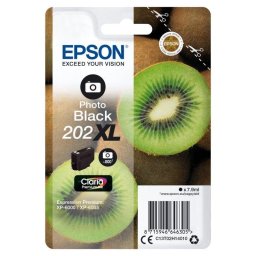 Cartucho de Tinta Original Epson Kiwi 202XL XL Negro Foto