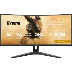 Monitor iiyama G-MASTER GCB3486WQSCP-B1 34" UltraWide QHD 240Hz HDR400 FreeSync Premium Curvo USB-C