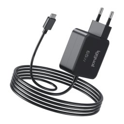 Cargador iggual PD 65W USB-C Power Delivery compacto 1,8 m negro