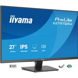 Monitor iiyama ProLite X2797QSU-B1 27" Quad HD 75Hz IPS USB Hub Altavoces Flicker-Free