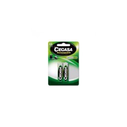 Pila recargable Cegasa HR6 2100 mAh 1,2V pack 2 unidades