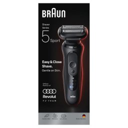 Afeitadora facial Braun Series 5 52-N1000SF1 50min seco y mojado 3 láminas