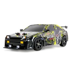 Coche de derrape AMEWI Drift Sport Car S12 4WD 1:16 Negro/Amarillo