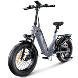 Bicicleta Eléctrica Plegable iScooter EB8 250 W 144 km 20 x 4" Gris