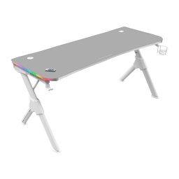 Mars Gaming MGD140 RGB Mesa Gaming 140x60cm Blanca