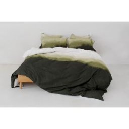 Happy Friday Funda nórdica 100% algodón verde oliva 240x220 cm (cama 150/160)