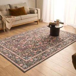 Nazar Alfombra vintage oriental negra 120x160 cm