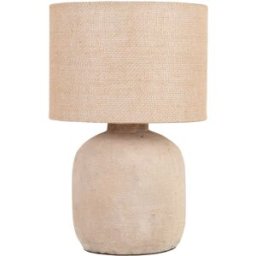 Maisons du Monde Lámpara de mesa de cerámica y yute Alt. 49 cm