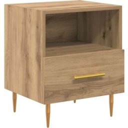 Prolenta Premium Mesita de noche marrón 40 x 35 x 47,5 cm