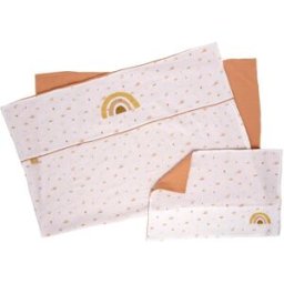 Sauthon Funda nórdica 100x135cm y funda de almohada algodón blanco