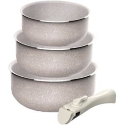 San Ignacio Juego de cacerolas aluminio prensado Ø16,18,20 cm