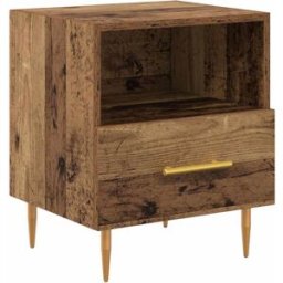 Prolenta Premium Mesita de noche marrón 40 x 35 x 47,5 cm