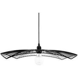 WellHome Lámparas de techo de hierro negro ø58x8,5 cm