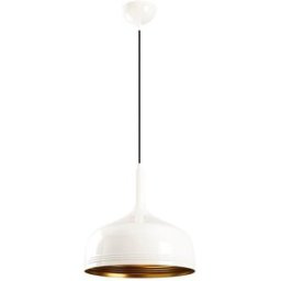 Wonderlamp Lámpara de techo con pantalla metálica blanco y detalles oro