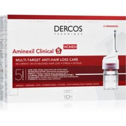Dercos Aminexil Clinical 5 Tratamiento Anticaída Localizado Para Mujer 21x6 Ml