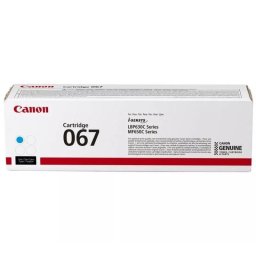 Cartucho de tóner Canon 067 Cian Original 1250 páginas para impresoras i-SENSYS