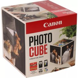 Canon Photo Cube Pack Marco Magnético + Tintas PG-560/CL-561 + 40 Hojas de Papel Fotográfico Rosa