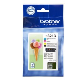 Cartucho de Tinta Original Brother LC-3213VALDR XL Negro, Cian, Magenta, Amarillo