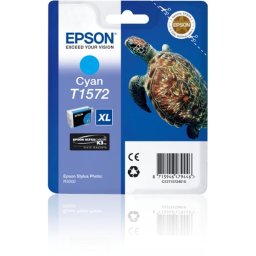 Cartucho de Tinta Original Epson Turtle T1572 XL Cian