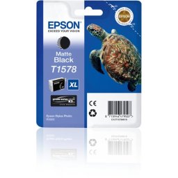 Cartucho de Tinta Original Epson Turtle T1578 XL Negro Mate