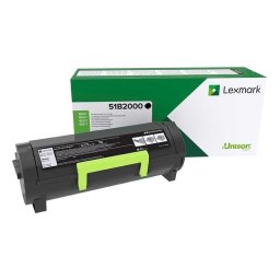 Cartucho de tóner Lexmark 51B2000 Negro original para MS/MX 317 417 517 617