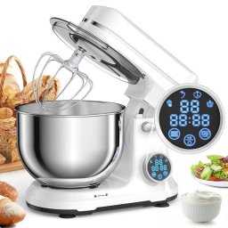 Amasadora Planetaria BioloMix BM602E 1200 W 11 Velocidades 5 L Pantalla OLED bajo ruido