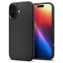 Funda para móvil Spigen Liquid Air de TPU negra antigolpes para iPhone 17
