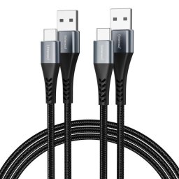 Cable USB A a USB C Intenso A60C 2 m carga rápida tejido doble pack