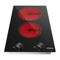 Placa vitrocerámica IsEasy LT2V-30 2 zonas perillas 3200 W negra